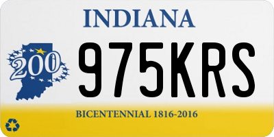 IN license plate 975KRS
