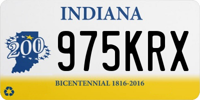 IN license plate 975KRX
