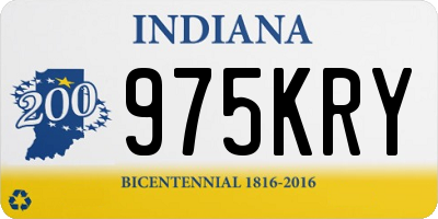 IN license plate 975KRY