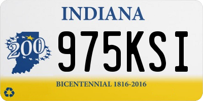 IN license plate 975KSI