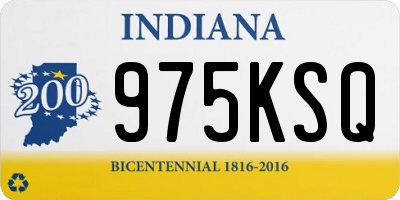 IN license plate 975KSQ