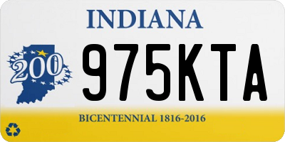 IN license plate 975KTA