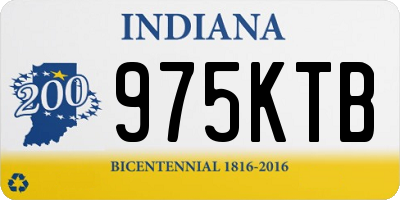 IN license plate 975KTB