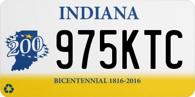 IN license plate 975KTC