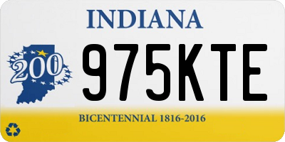 IN license plate 975KTE