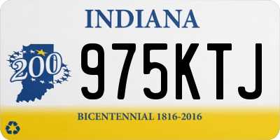 IN license plate 975KTJ