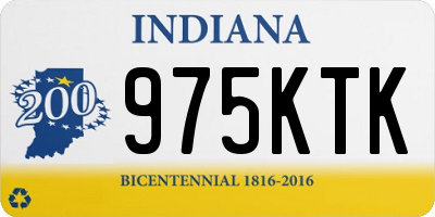 IN license plate 975KTK