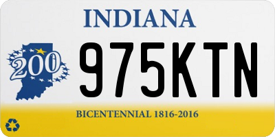 IN license plate 975KTN