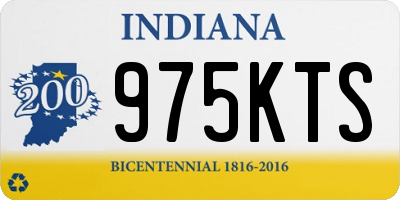 IN license plate 975KTS