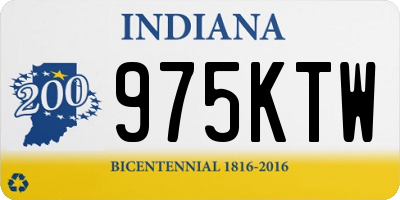 IN license plate 975KTW