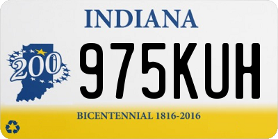 IN license plate 975KUH
