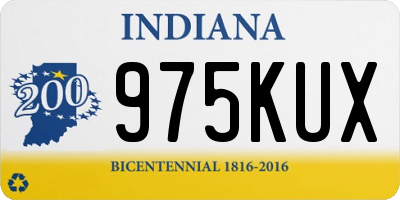 IN license plate 975KUX