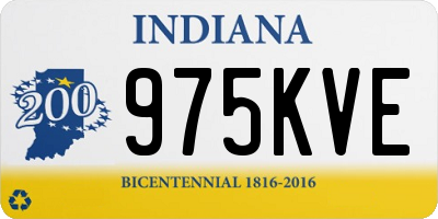 IN license plate 975KVE