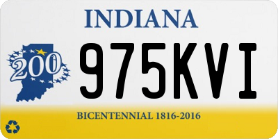 IN license plate 975KVI