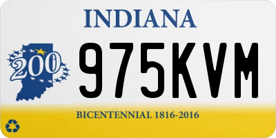 IN license plate 975KVM