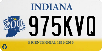 IN license plate 975KVQ