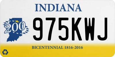 IN license plate 975KWJ