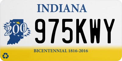 IN license plate 975KWY