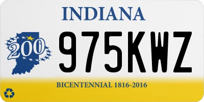 IN license plate 975KWZ