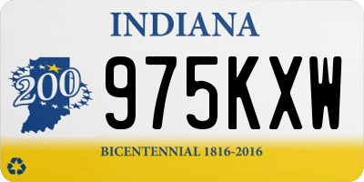 IN license plate 975KXW