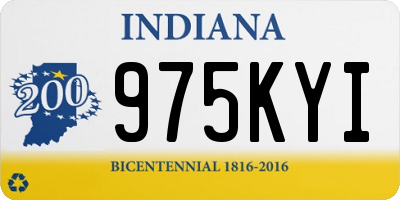 IN license plate 975KYI