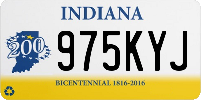 IN license plate 975KYJ