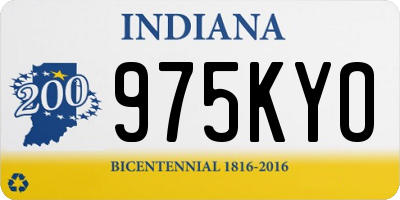 IN license plate 975KYO