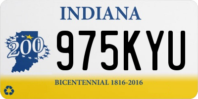 IN license plate 975KYU