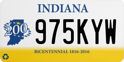 IN license plate 975KYW