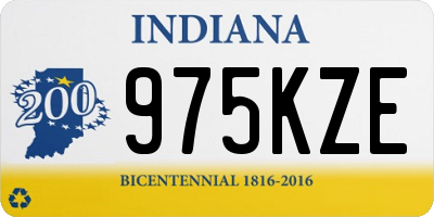 IN license plate 975KZE