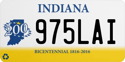 IN license plate 975LAI
