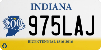 IN license plate 975LAJ