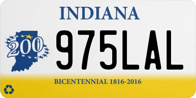 IN license plate 975LAL