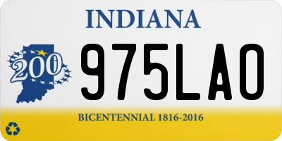 IN license plate 975LAO