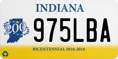 IN license plate 975LBA