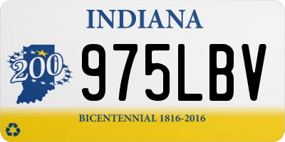 IN license plate 975LBV