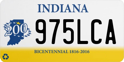 IN license plate 975LCA