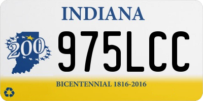 IN license plate 975LCC