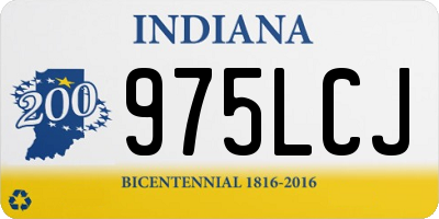 IN license plate 975LCJ