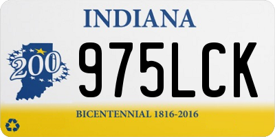 IN license plate 975LCK