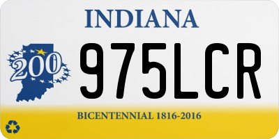 IN license plate 975LCR