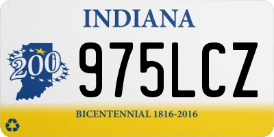 IN license plate 975LCZ