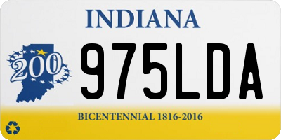 IN license plate 975LDA