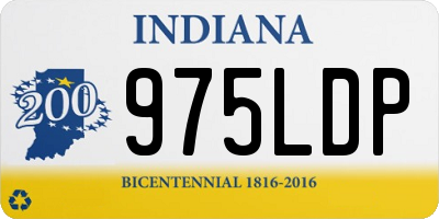 IN license plate 975LDP