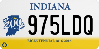 IN license plate 975LDQ