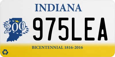 IN license plate 975LEA