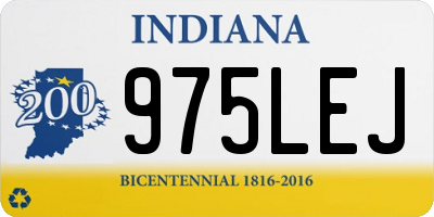 IN license plate 975LEJ