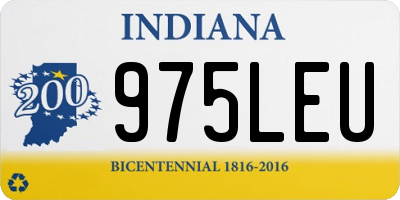 IN license plate 975LEU