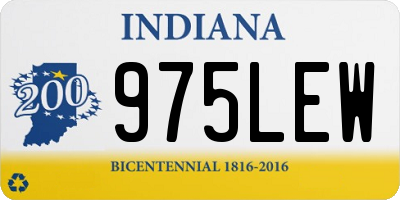 IN license plate 975LEW