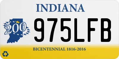 IN license plate 975LFB